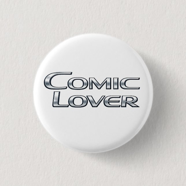 Comic Book Lover Bold Design01 1 Inch Round Button (Front)