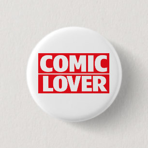 Comic Book Lover Bold Design 1 Inch Round Button