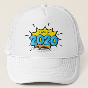 COMIC BOOK modern typography retro class of 2020 Trucker Hat