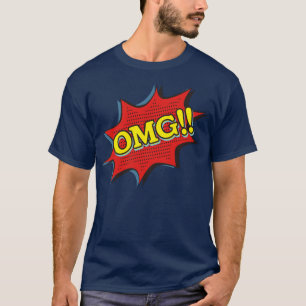 Comic Book OMG Exclamation Speech Bubble T-Shirt