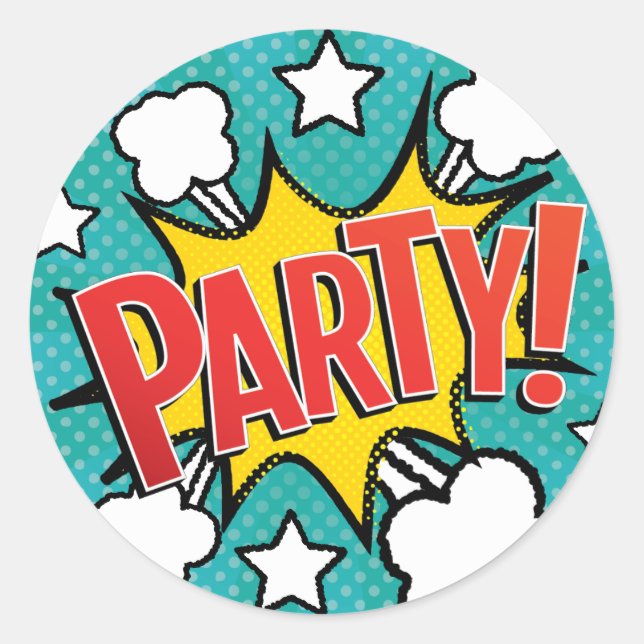 Comic Book PARTY! Stickers (Front)