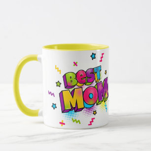 Comic Book Pop Art Best Mom Mug