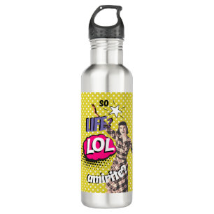 Comic Book Pop Art Retro Funny Text 710 Ml Water Bottle