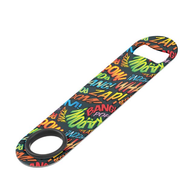 Comic Book Pop Art Sounds Bar Key (Front Angled)
