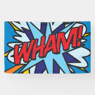 Comic Book Pop Art WHAM! Banner