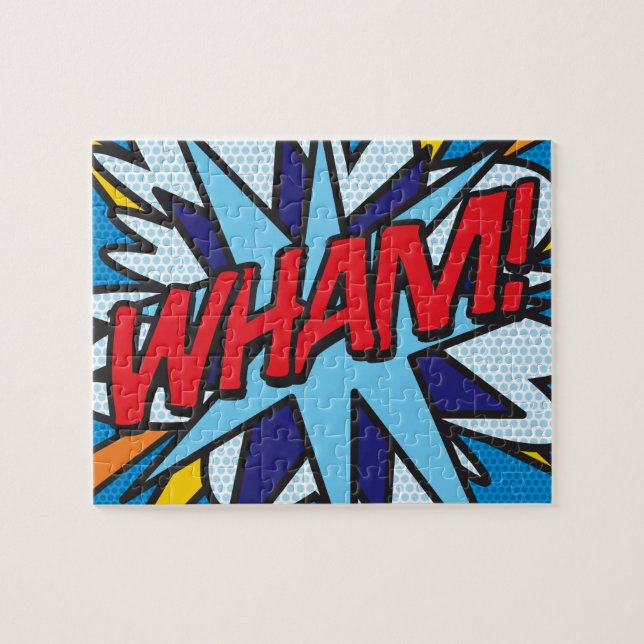 Comic Book Pop Art WHAM Jigsaw Puzzle (Horizontal)