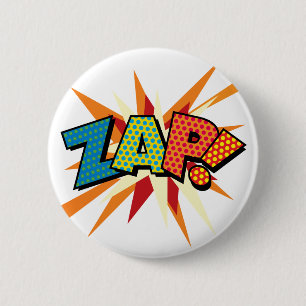 Comic Book Pop Art ZAP! 2 Inch Round Button