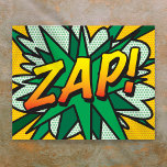Comic Book Pop Art ZAP Superhero Poster<br><div class="desc">A cool,  trendy and fun design that puts the wham,  zap,  pow into your home,  office and life. A great gift for you,  your friends or your family. Designed by Thisisnotme©</div>