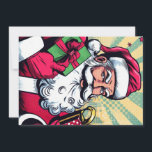 Comic book Santa/Christmas  Holiday Card<br><div class="desc">comic book style</div>