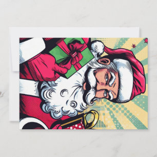 Comic book Santa/Christmas  Holiday Card