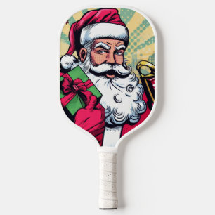 Comic book Santa/Christmas  Pickleball Paddle