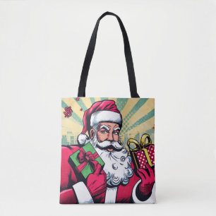 Comic book Santa/Christmas  Tote Bag