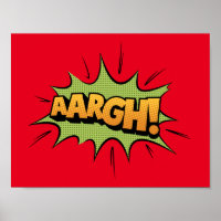 Comic Book Sound Effect - aargh! Pop Art