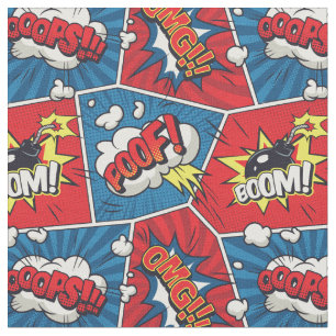 Comic Book Speech Bubble Fabric