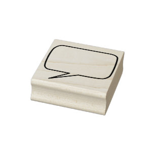 Comic book speech bubble Rubber Stamp