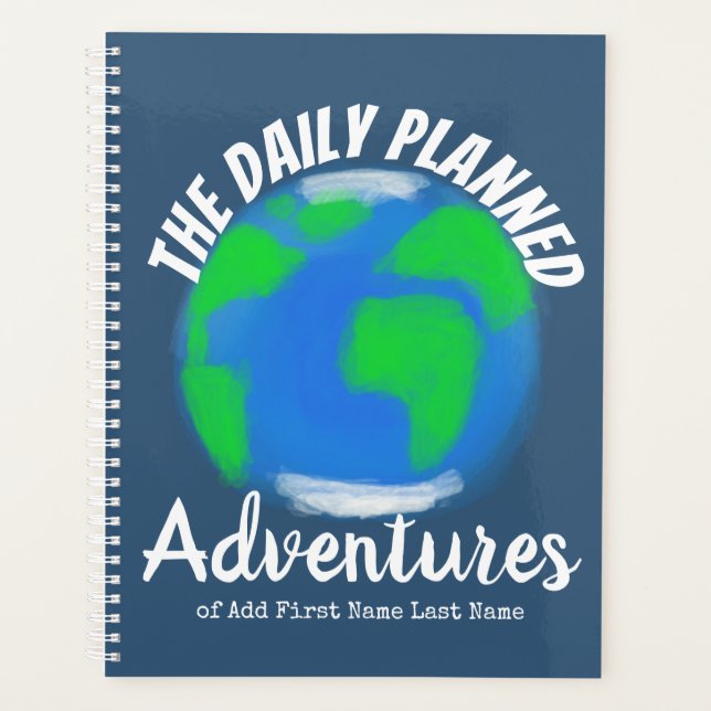 Comic Book Style Hand Drawn Personalized World Planner (Front)