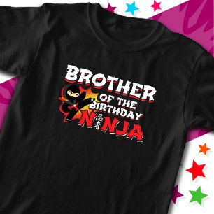 Comic Book Style Party Brother of Birthday Ninja T-Shirt