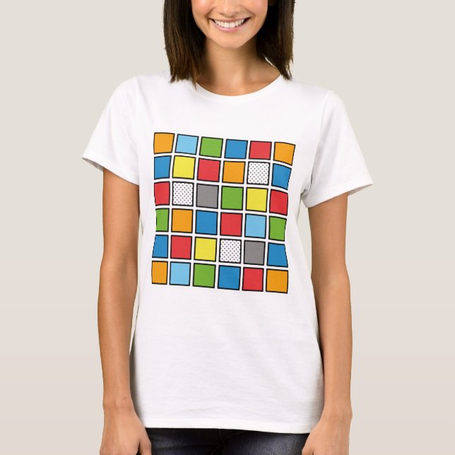 Comic Book Style Squares T-Shirt (Front)
