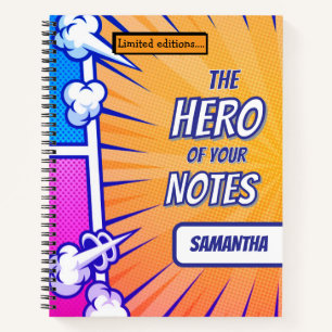 Comic book superhero cool personalized name trendy