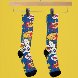 Comic Book Superhero  Socks