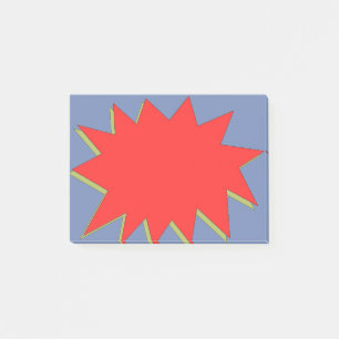 Comic Book Superhero Zap Post-it Notes