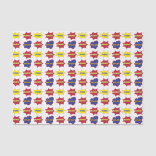 Comic Book Text Bubbles Pattern Tissue Paper