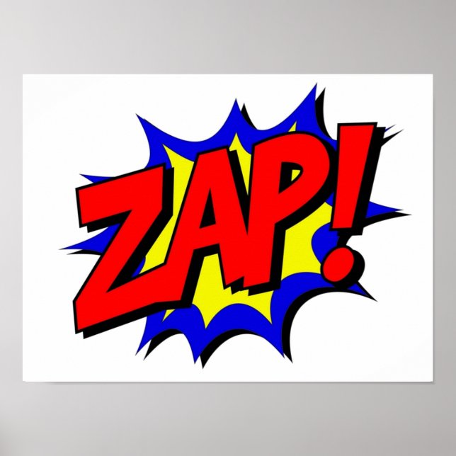 Comic Book Zap Poster (Front)