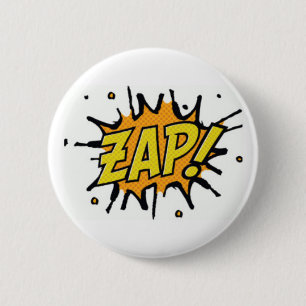 Comic Books Superhero Zap Button