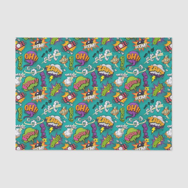 Comic Bubbles Tissue Paper (Front)