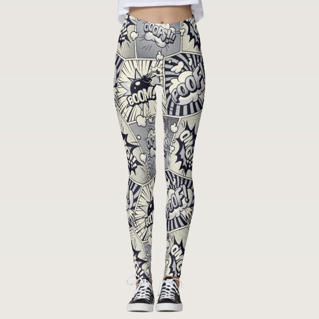 Comic Callouts  Leggings (Front)