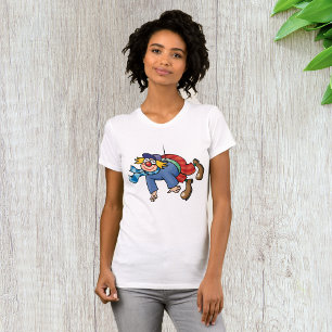 Comic Clown Hanging Upside Down T-Shirt