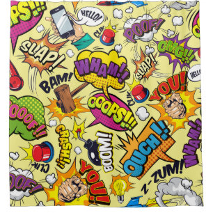 Comic Elements Colourful Pattern