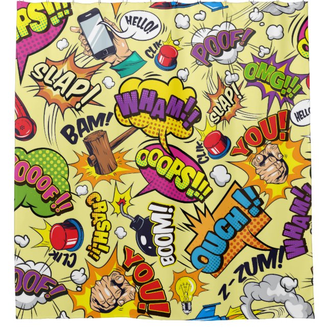 Comic Elements Colourful Pattern (Front)