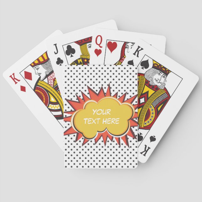 Comic Explosion Playing Cards (Back)