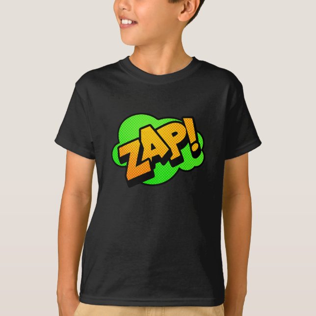 Comic Font Zap T-Shirt (Front)