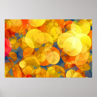 COMIC GOLDEN BUBBLES Poster