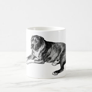 Comic Halftone Pup – Cozy Mug
