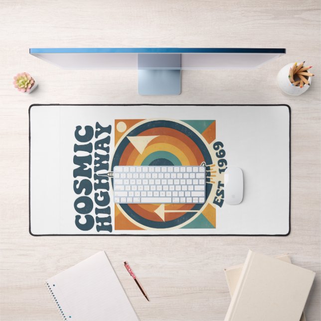 Comic Highway – Fun Pop Art for Comic Fans Desk Mat (Office 1)