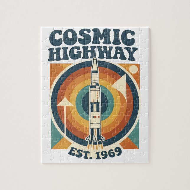 Comic Highway – Fun Pop Art for Comic Fans Jigsaw Puzzle (Vertical)