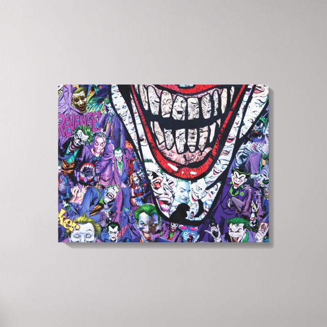 Comic joker Premium Wrapped Canvas (Gloss) (Front)