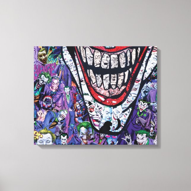 Comic joker Premium Wrapped Canvas (Gloss) (Front)