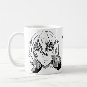 Comic lineart magna coffee mug
