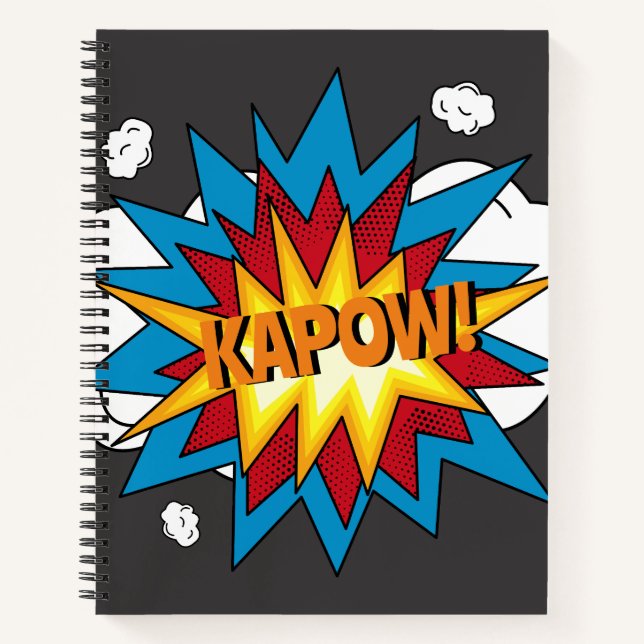 Comic Livre coloré moderne KAPOW Pop Art (Devant)
