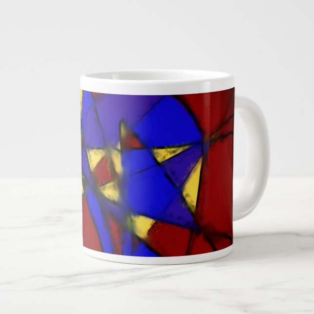 Comic Love Large Coffee Mug (Front Right)