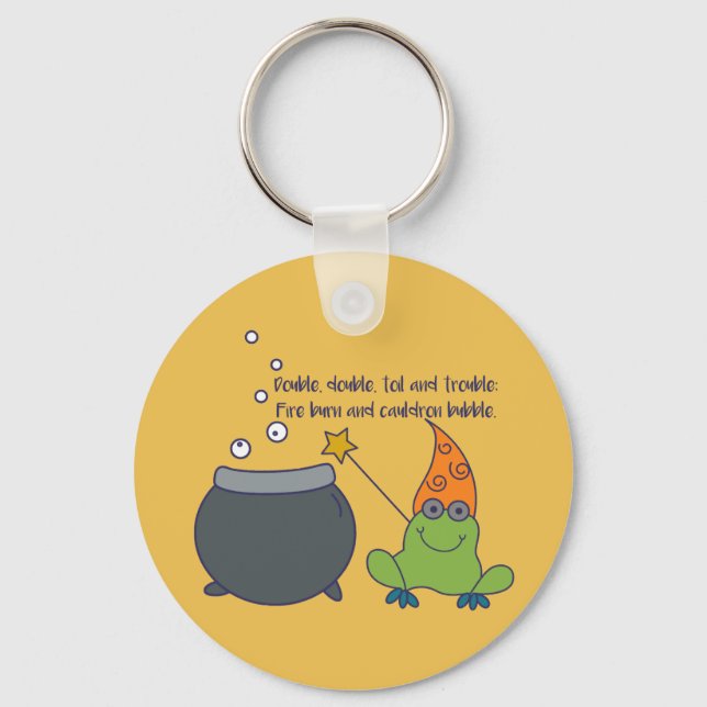 Comic McBeth Halloween Keychain (Front)