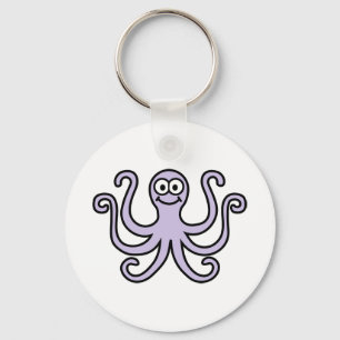 Comic octopus keychain