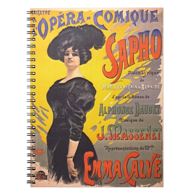 Comic Opera Playbill 1897 Notebook (Front)