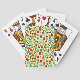 Comic Pattern Playing Cards
