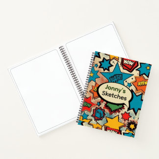 Comic Personalized Sketch  Notebook