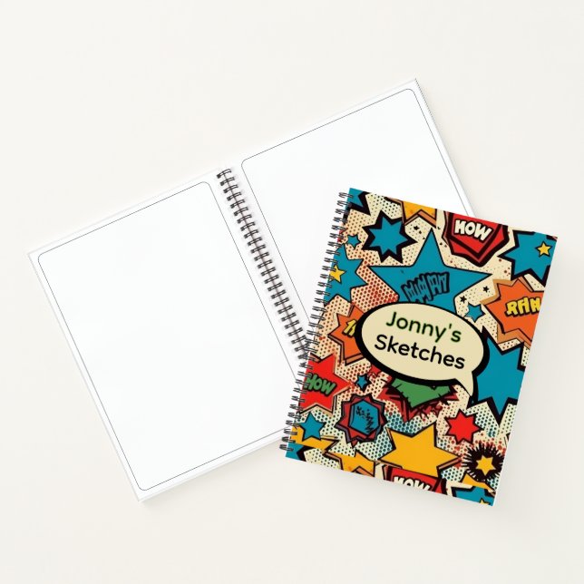 Comic Personalized Sketch  Notebook (Inside)